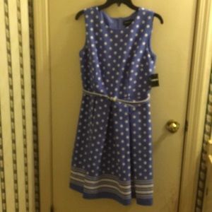 summer dress (ivory/periwinkle) 💐